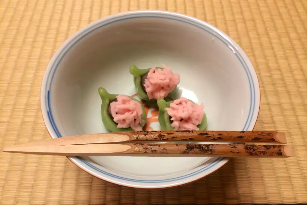 Main sweets at the tea ceremony
