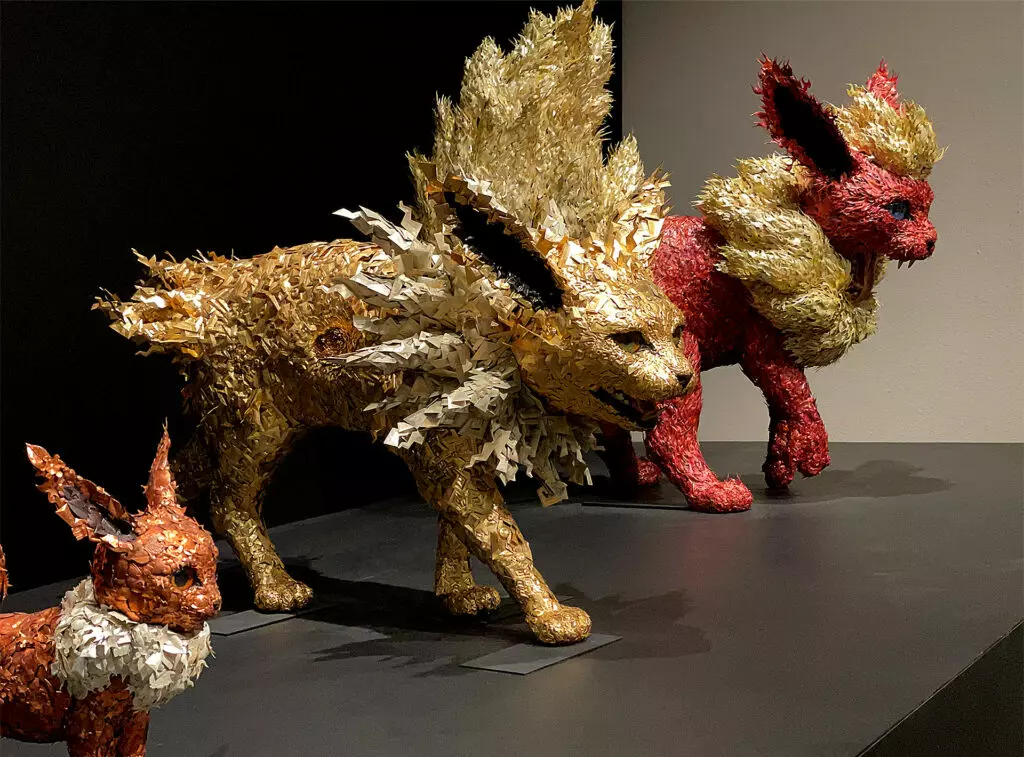 Eevee, Jolteon, Flareon, by Taiichiro Yoshida