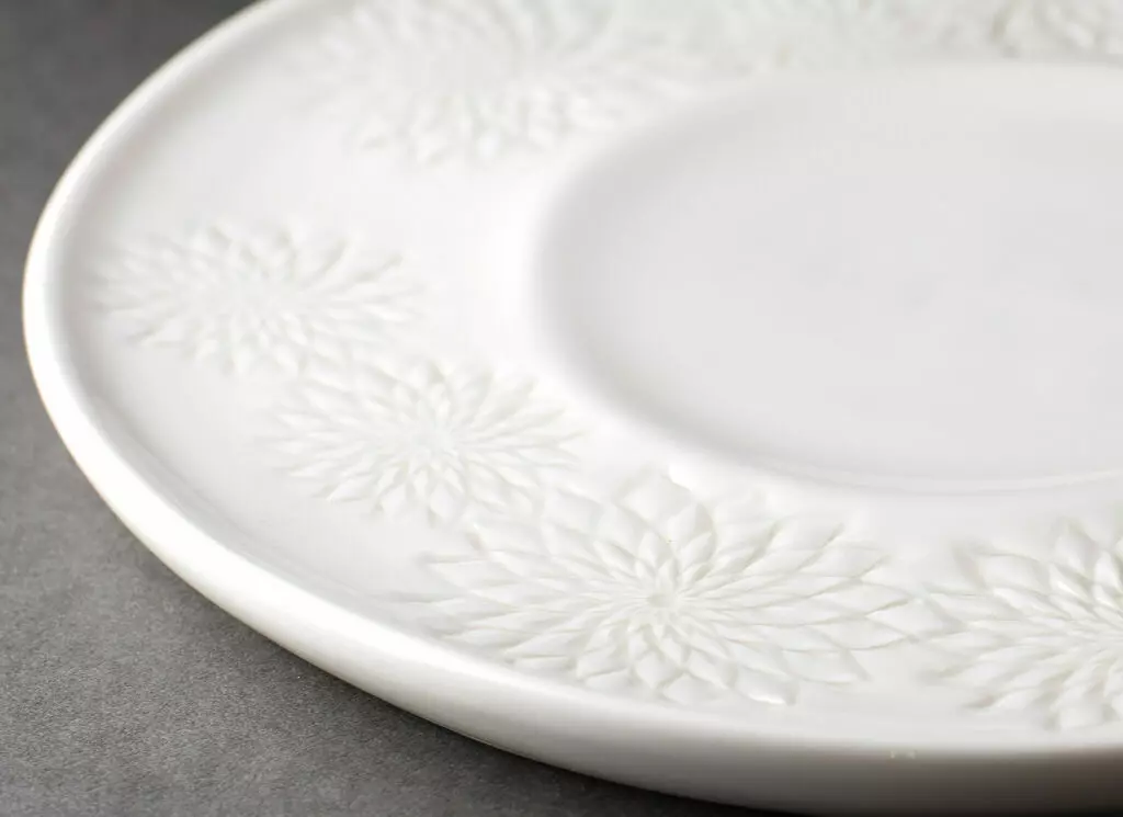 “Clay clipping,”Ornamental Flower Plate by Yuko Hayashi @Kogei Art KYOTO -Life-
