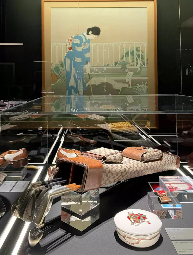 Gucci golf equipment and Akiko Niwa's “Golf