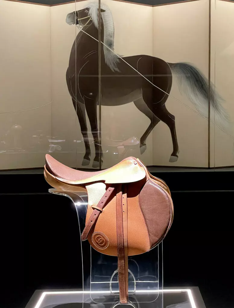 Gucci horse harness and Keigetsu Kikuchi's ‘Shiryu’ 1942