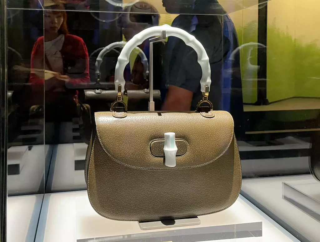 Collaboration between Gucci Bamboo leather bag and ceramic artist Hirotsune Nakazato