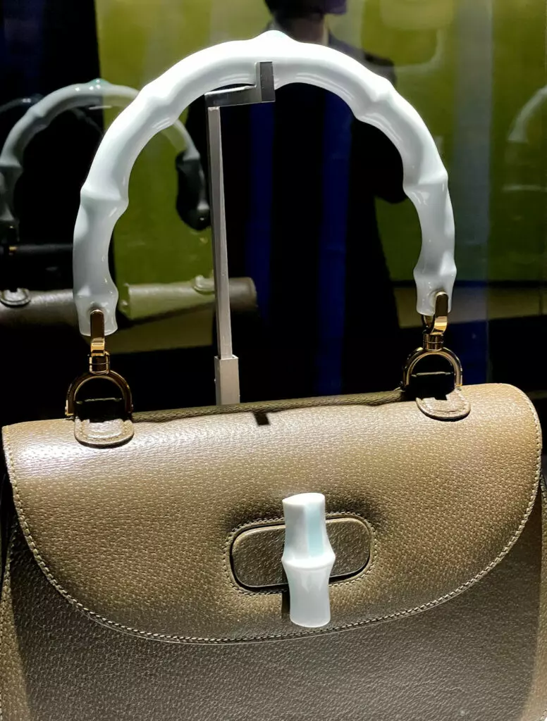 Collaboration between Gucci Bamboo leather bag and ceramic artist Hirotsune Nakazato