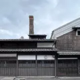 View of the sake brewery in Fushimi