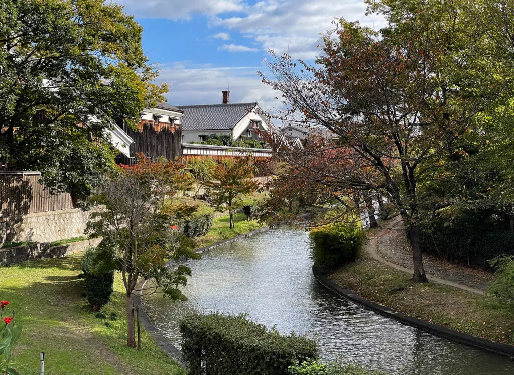 Horikawa river that runs through Fushimi.