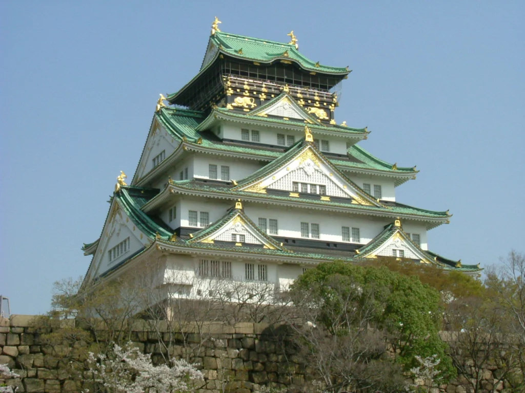 Osaka Castle view from Nishinomaru Garden, April 2005 {{PD-user-w|id|Pengguna|Midori}}