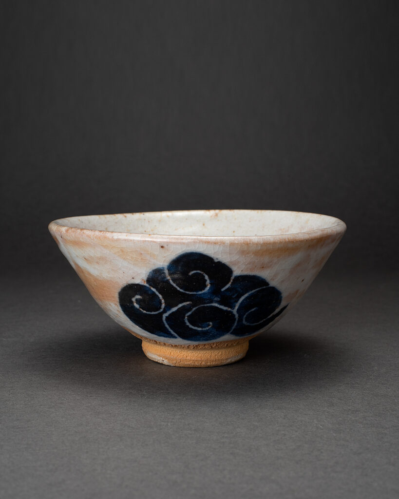 Makimasa Imai Blue Cloud Shino Matcha tea bowl