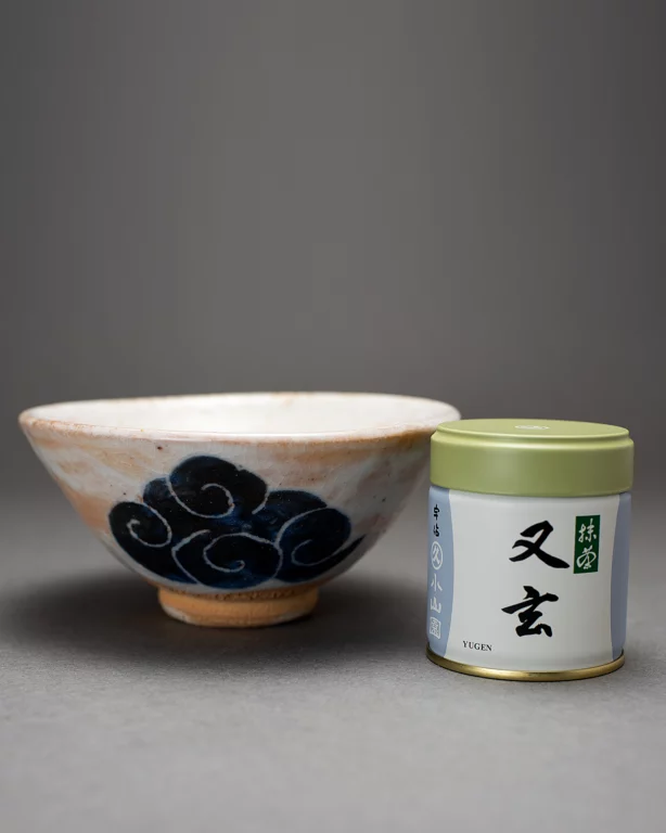 Makimasa Imai Blue Cloud Shino Matcha tea bowl