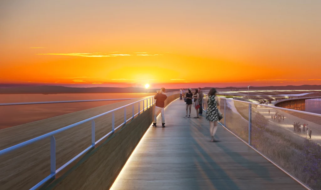 Perspective view of sky water at sunset
Provided by: Japan Association for the 2025 World Exposition
