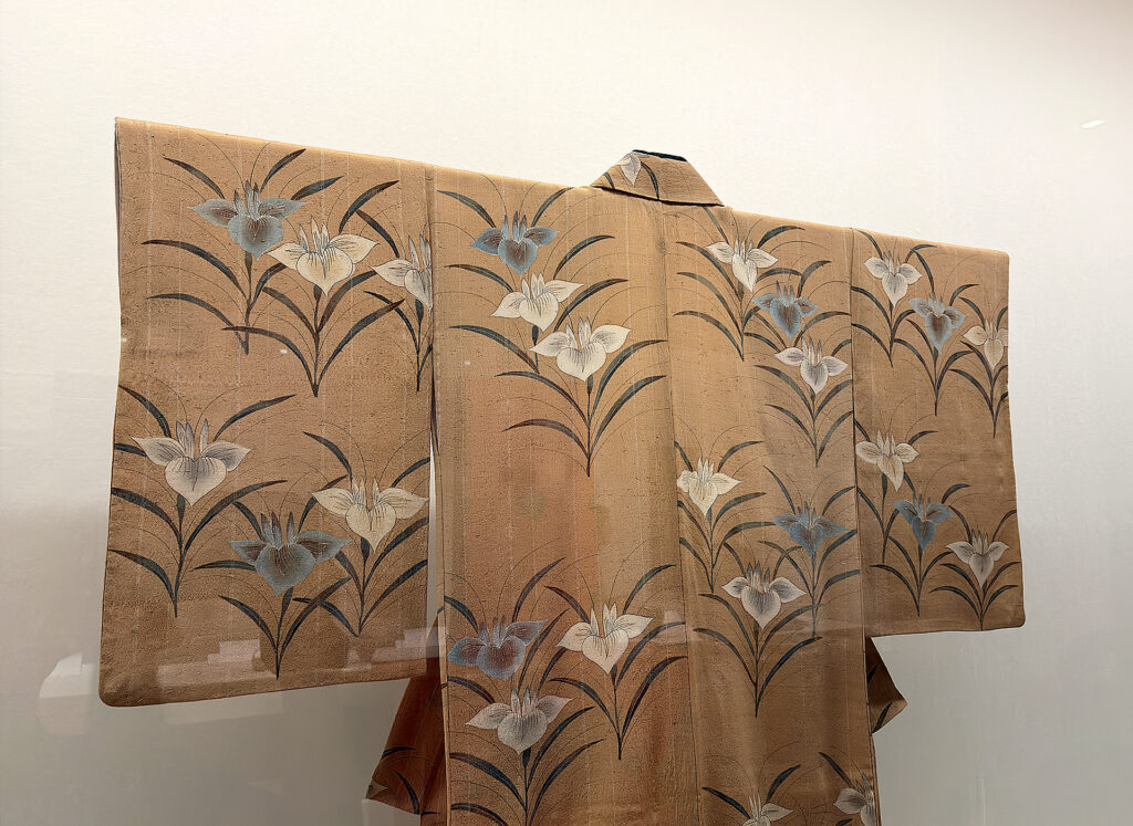 AOTA, Goro Kimono with Japanese Iris Pattern