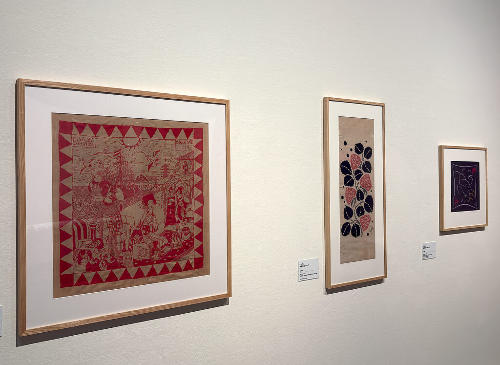 Gallery view with modern design drawings and modern pattern displays